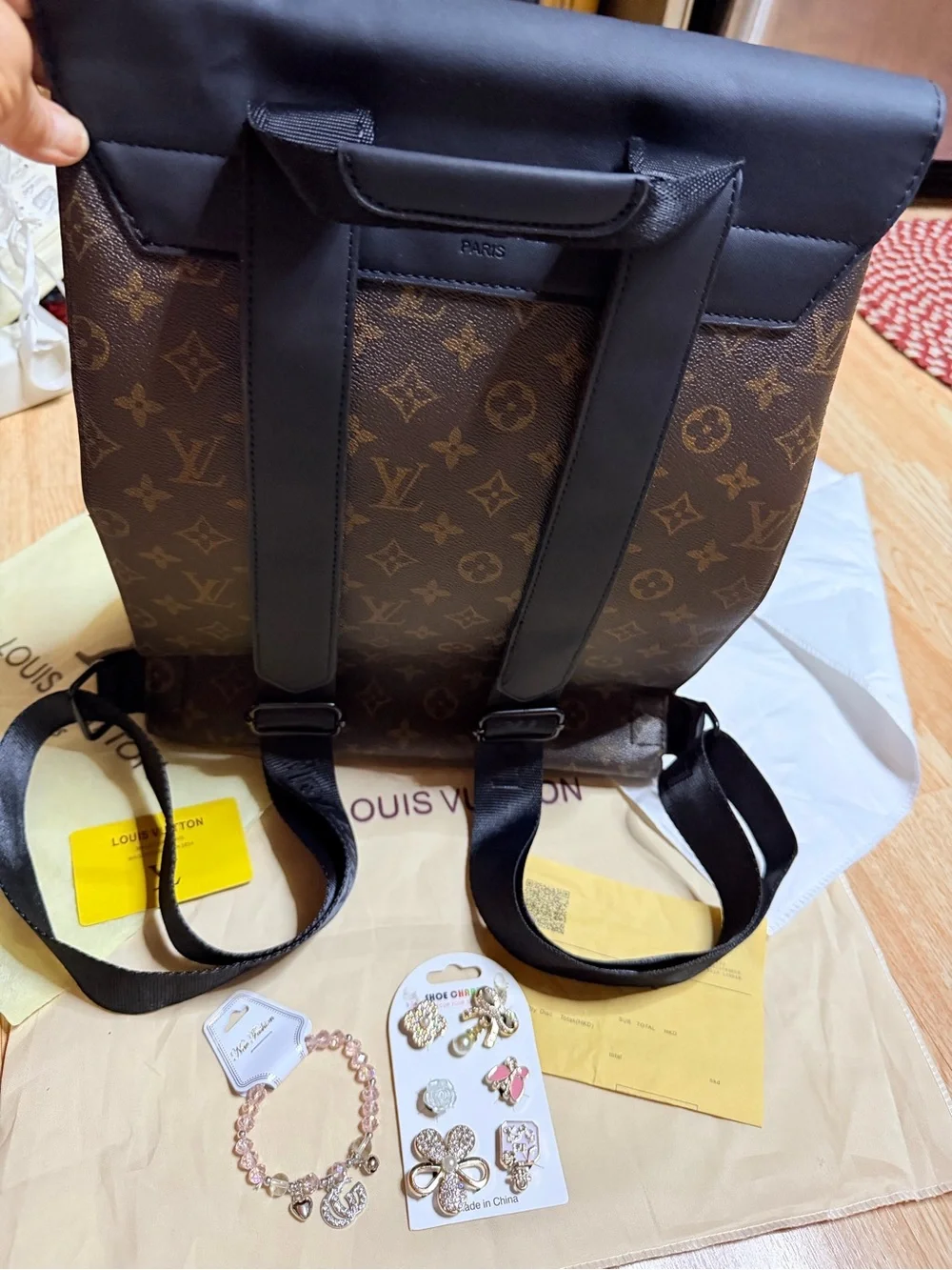 Monogram Canvas Brown Women's Backpack